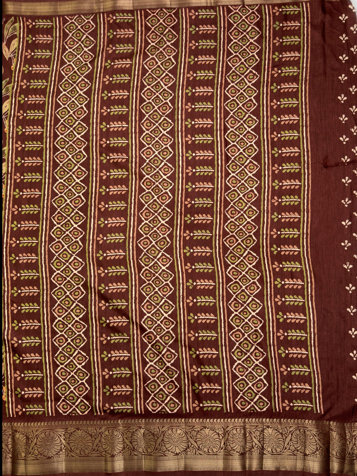 MIMOSA Saree Saree — pallu and zari work detail