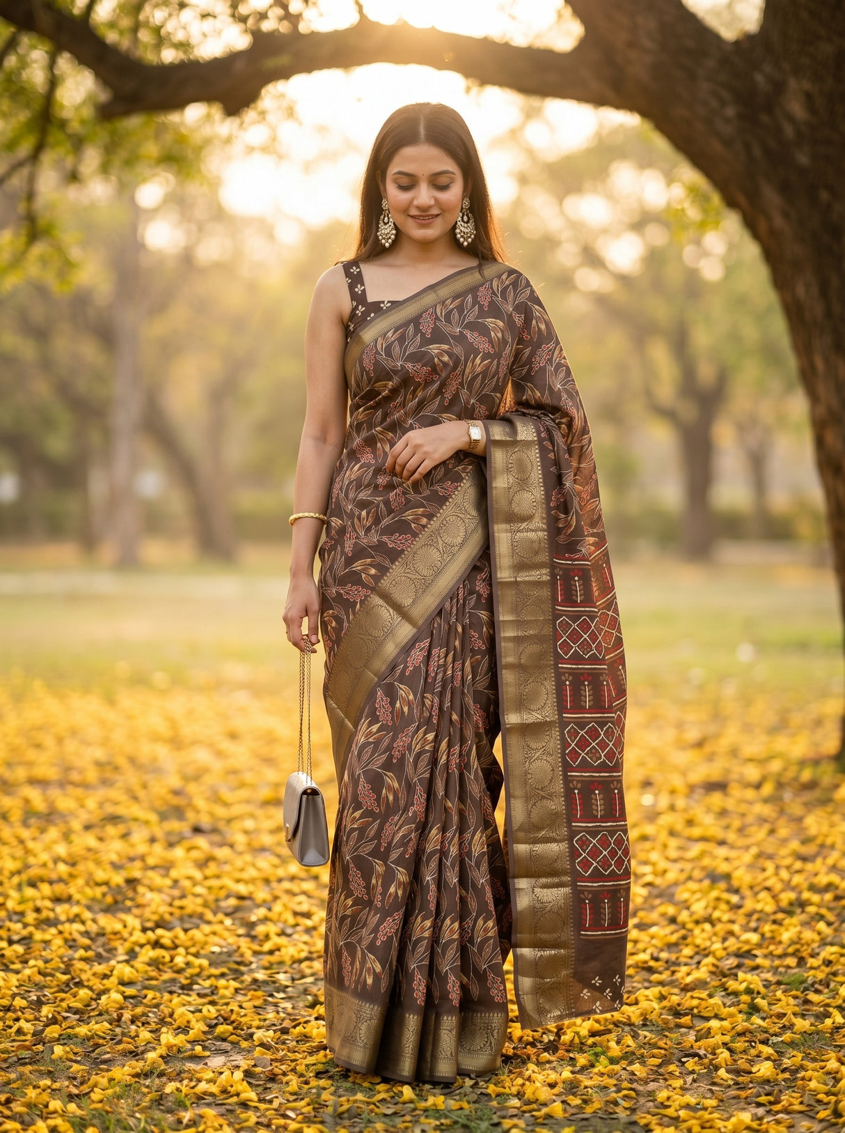 MIMOSA Saree Saree — front view on mannequin