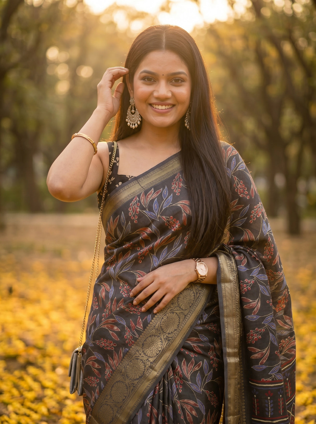 MIMOSA Saree Saree — pose 10 styling detail