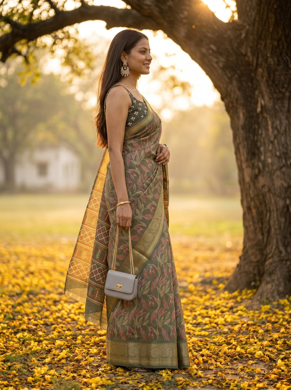 MIMOSA Saree Saree — pose 3 styling detail