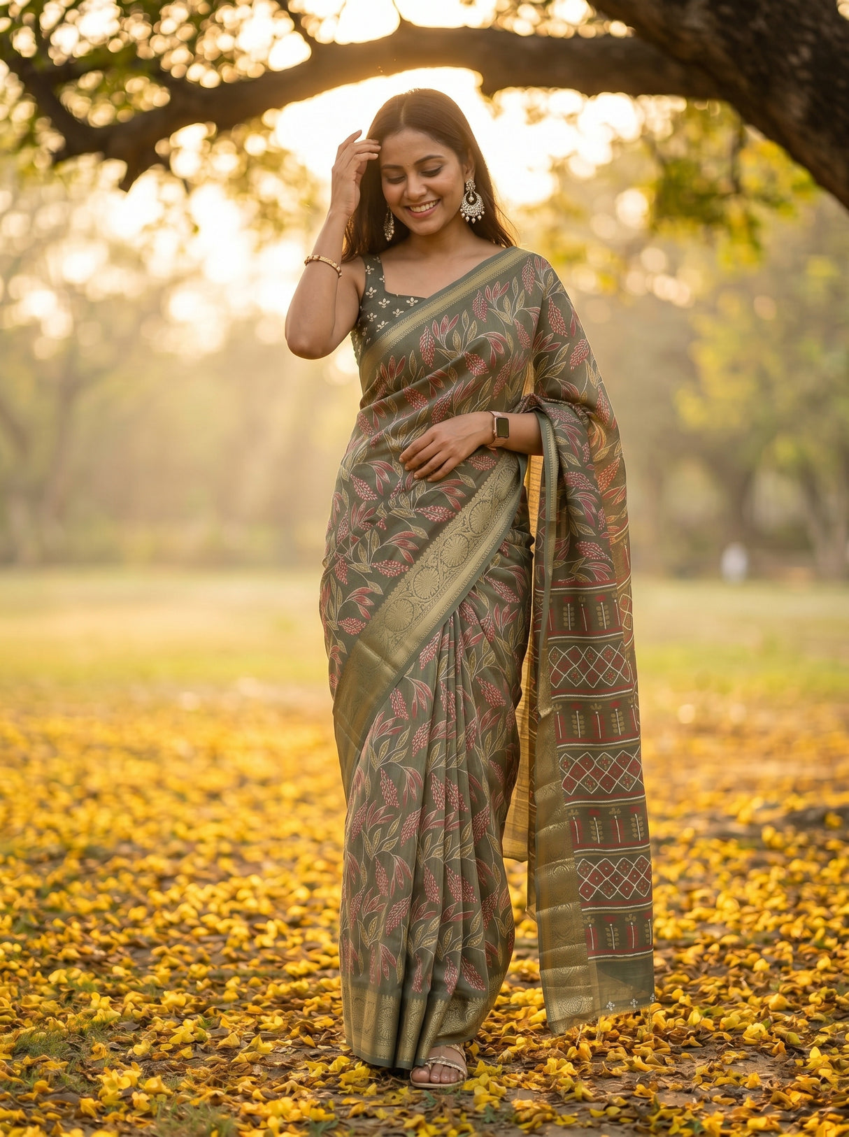 MIMOSA Saree Saree — pose 6 styling detail