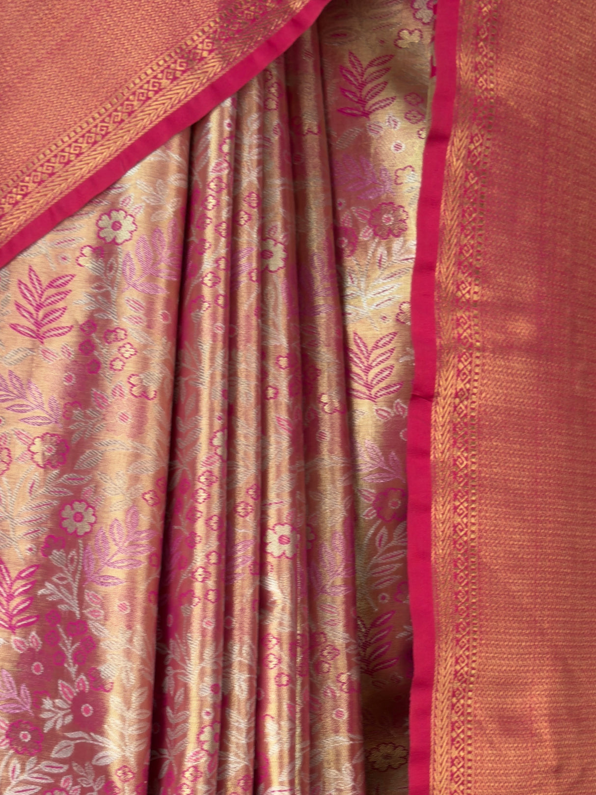 MIMOSA Gajari Kanjivaram Art Silk Saree — fleets shot full lifestyle