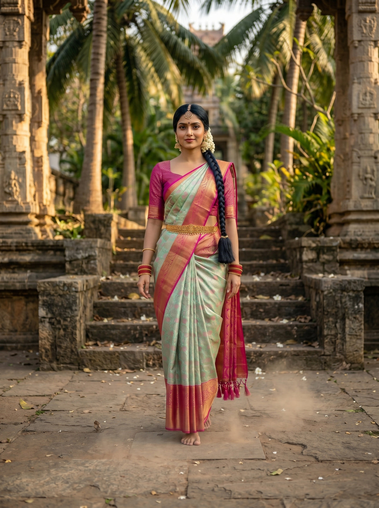 MIMOSA Rama Saree Saree — pose 6 styling detail