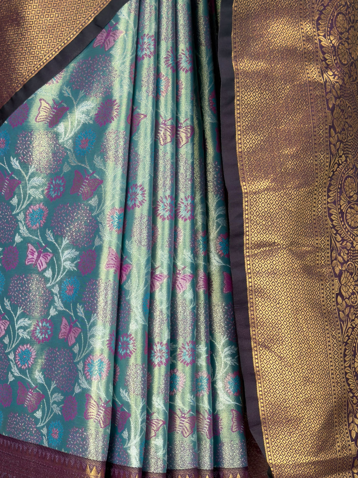 MIMOSA Sapphire Saree Saree — fleets shot full lifestyle