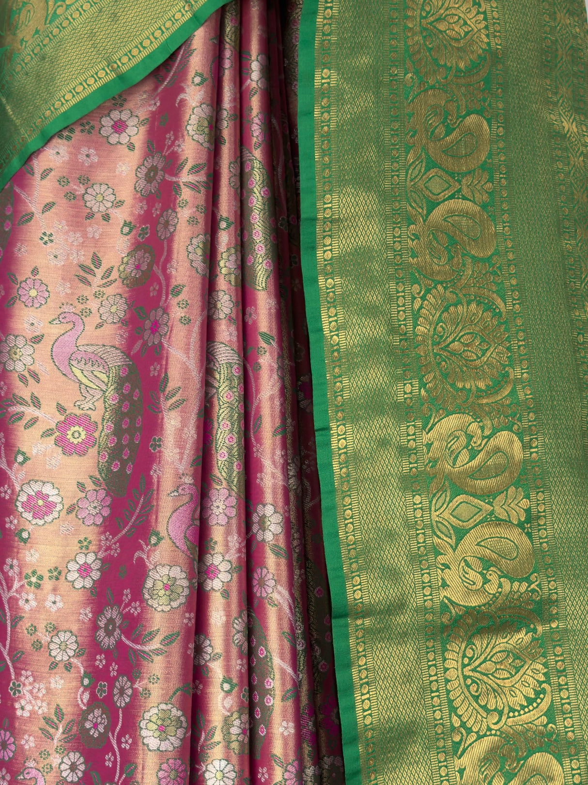 MIMOSA Gajari Kanjivaram Art Silk Saree — fleets shot full lifestyle