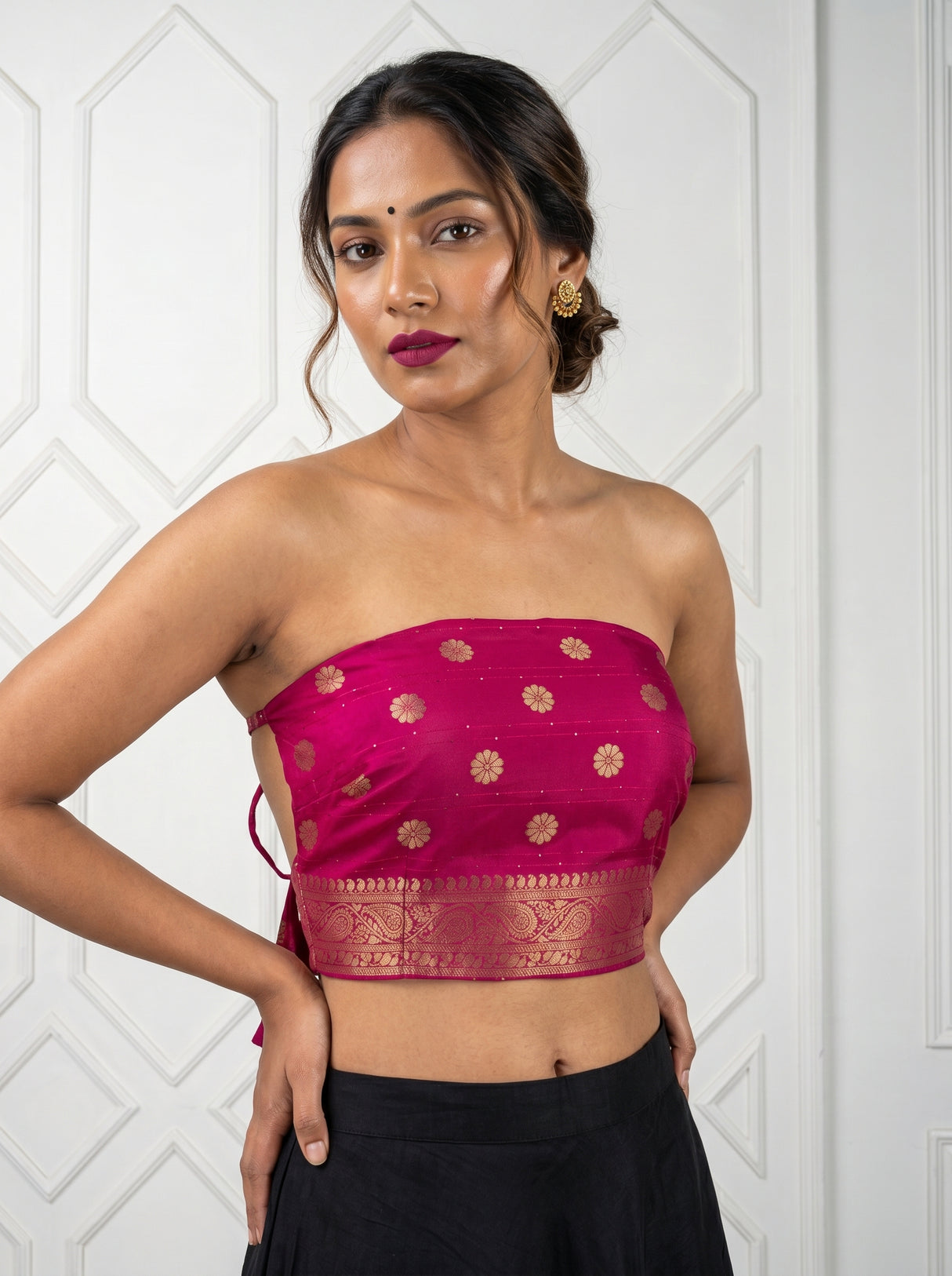 MIMOSA Saree Saree β blouse close-up