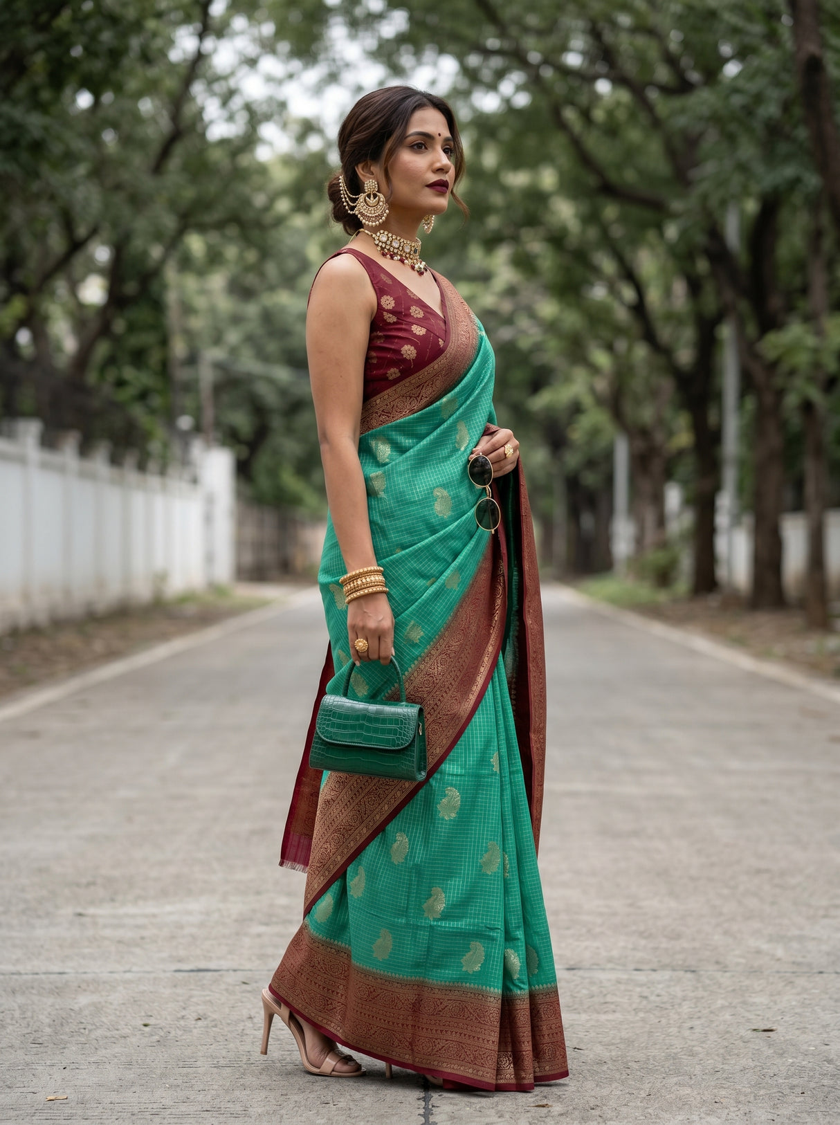 MIMOSA Saree Saree β pose 3 styling detail