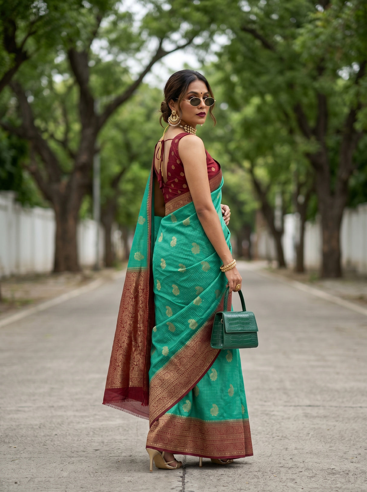 MIMOSA Saree Saree β pose 8 styling detail