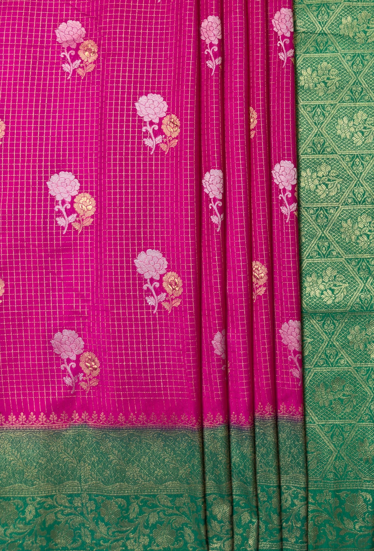 MIMOSA Rani Mysore Silk crepe Saree β fleets shot full lifestyle