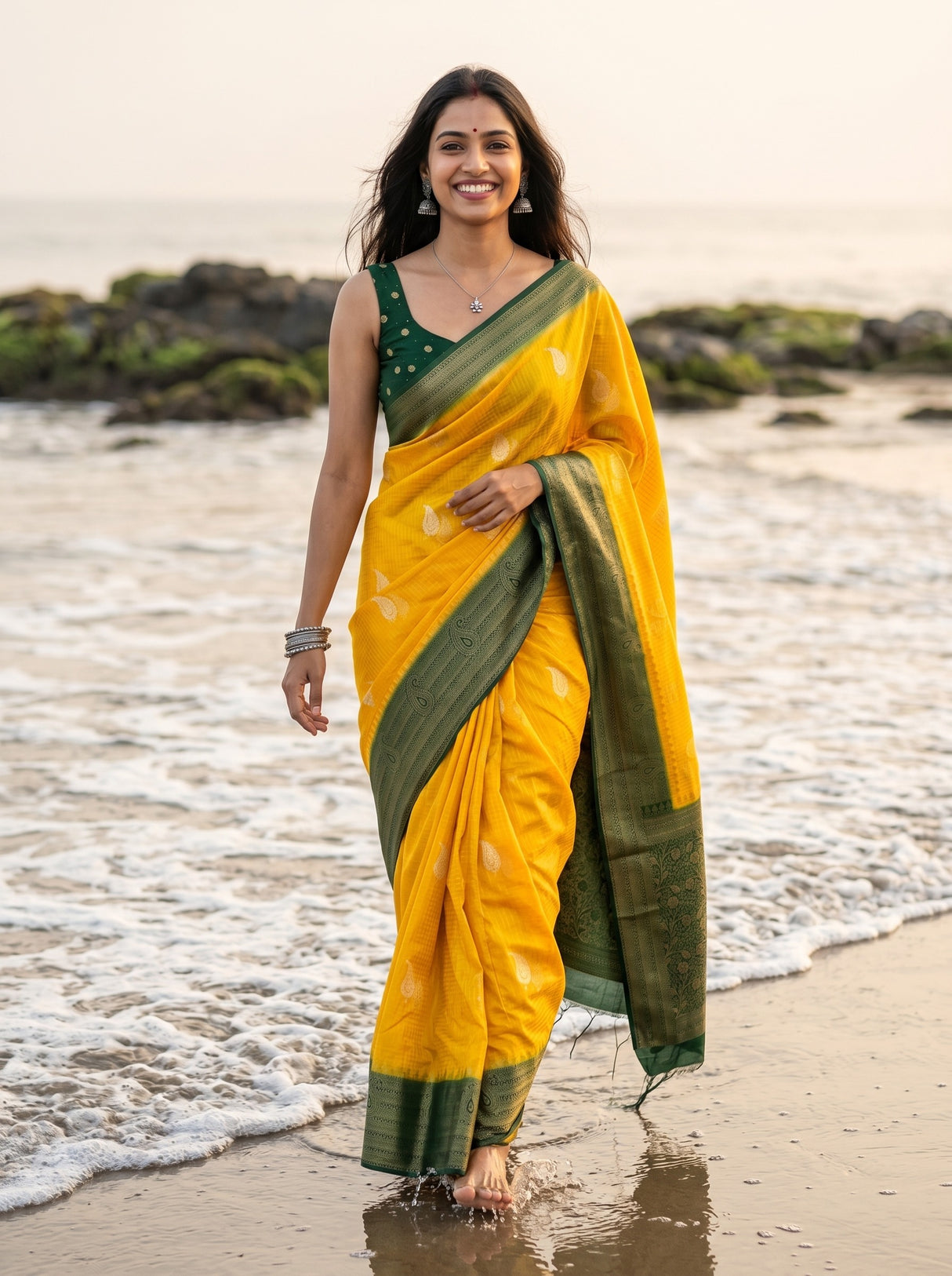 Gold Saree