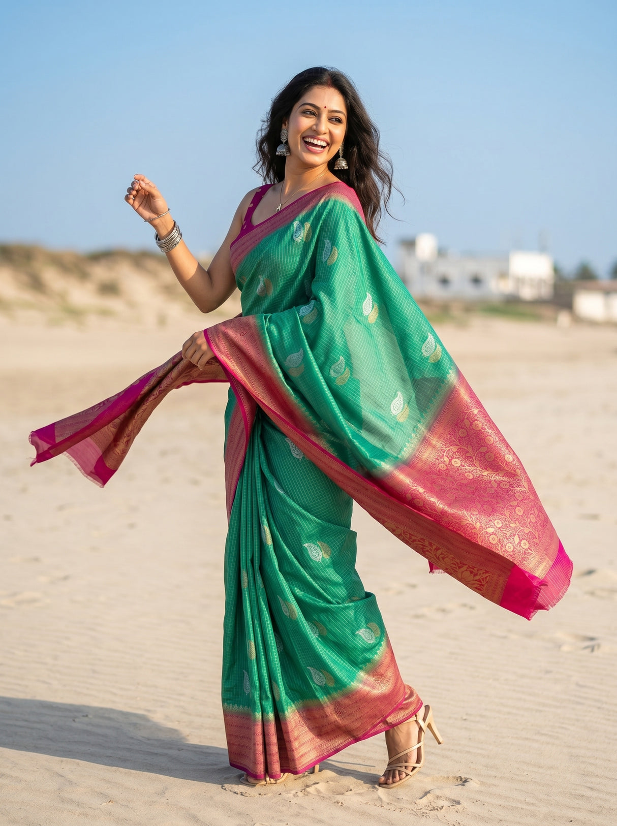 MIMOSA Rama Saree Saree — pose 9 styling detail