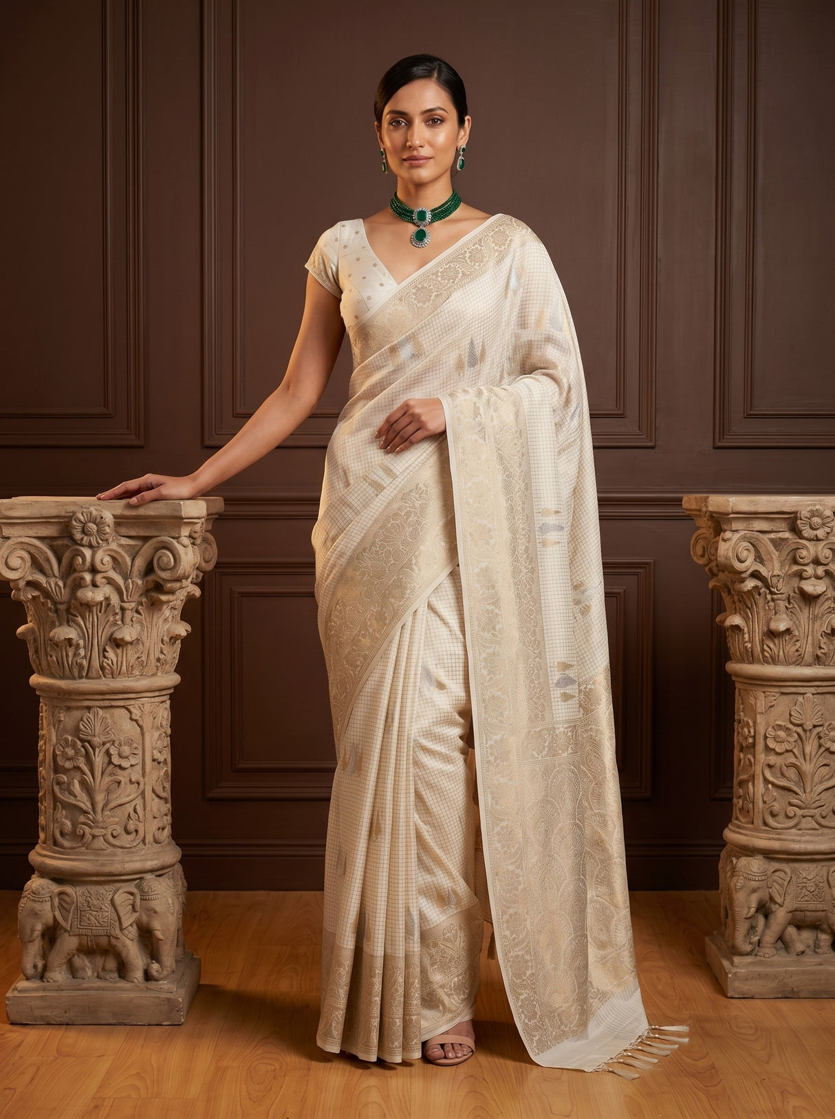 MIMOSA Saree Saree — front view on mannequin