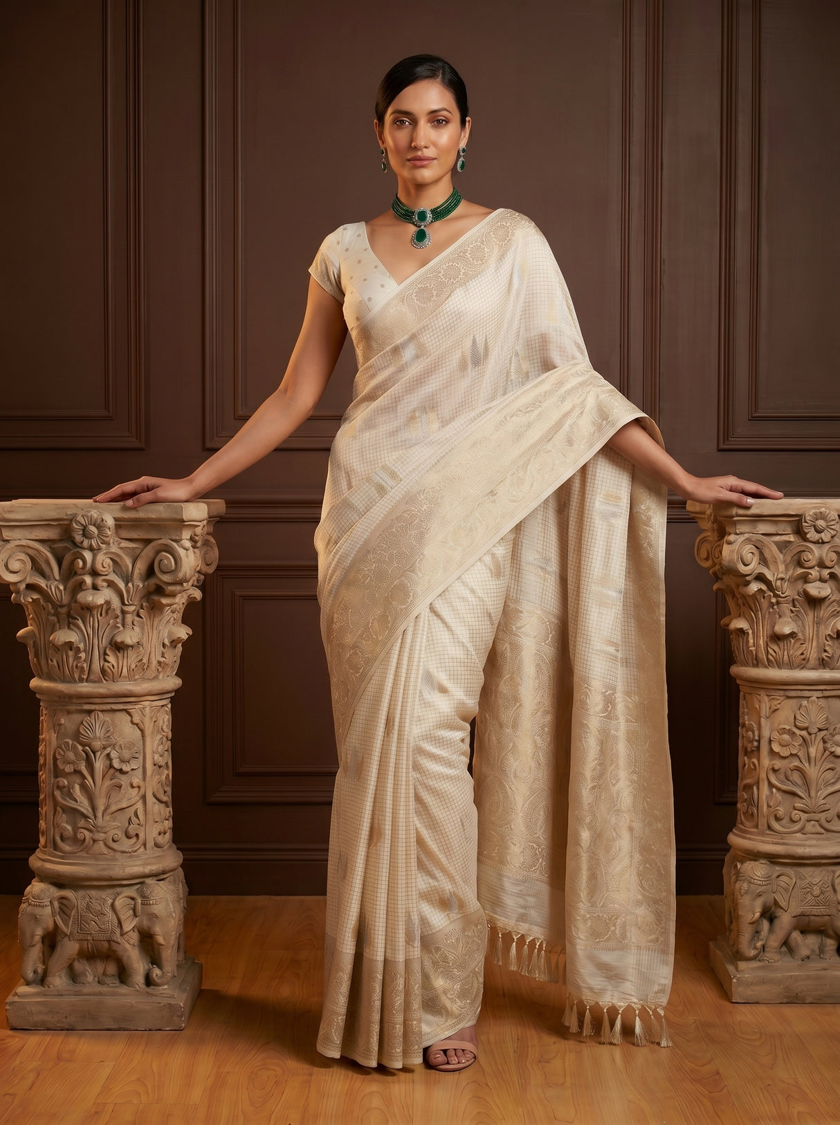 MIMOSA Saree Saree — pose 5 styling detail