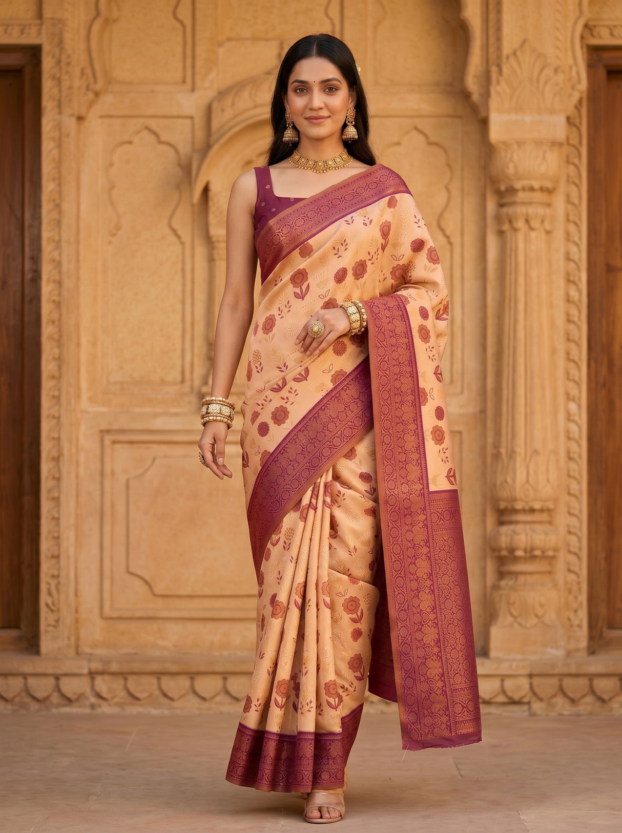 MIMOSA Saree Saree — pose 6 styling detail