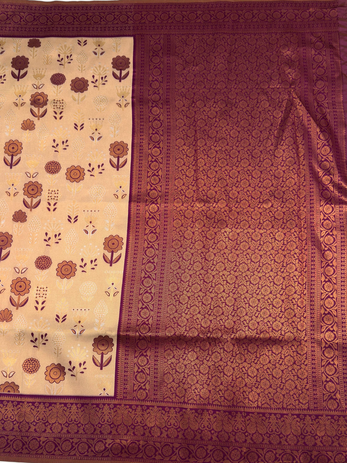 MIMOSA Saree Saree — pallu and zari work detail