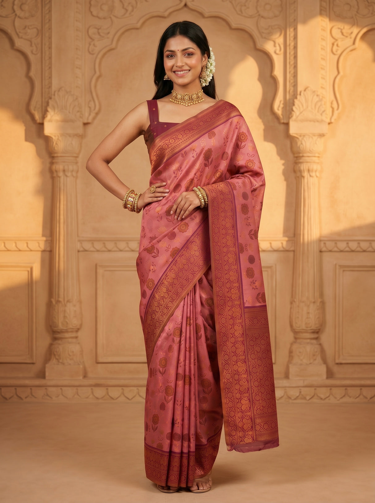 MIMOSA Saree Saree — pose 4 styling detail