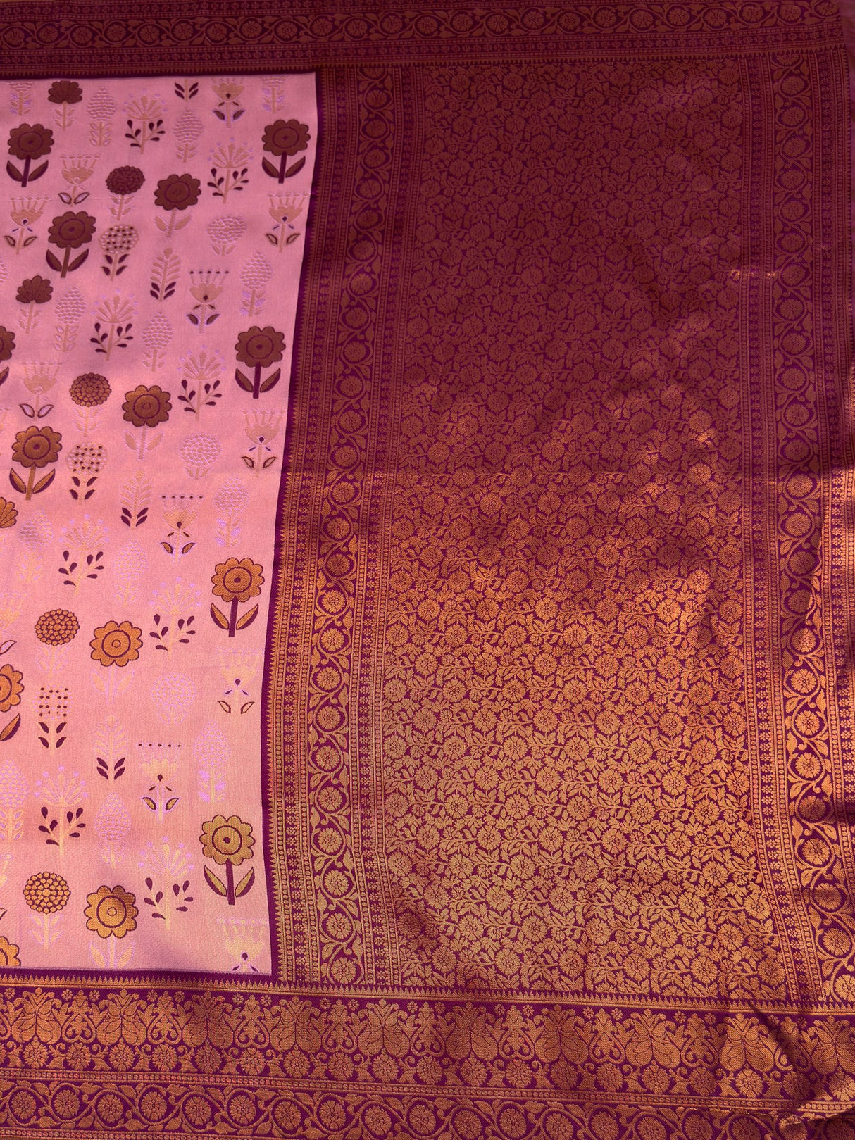 MIMOSA Saree Saree — pallu and zari work detail