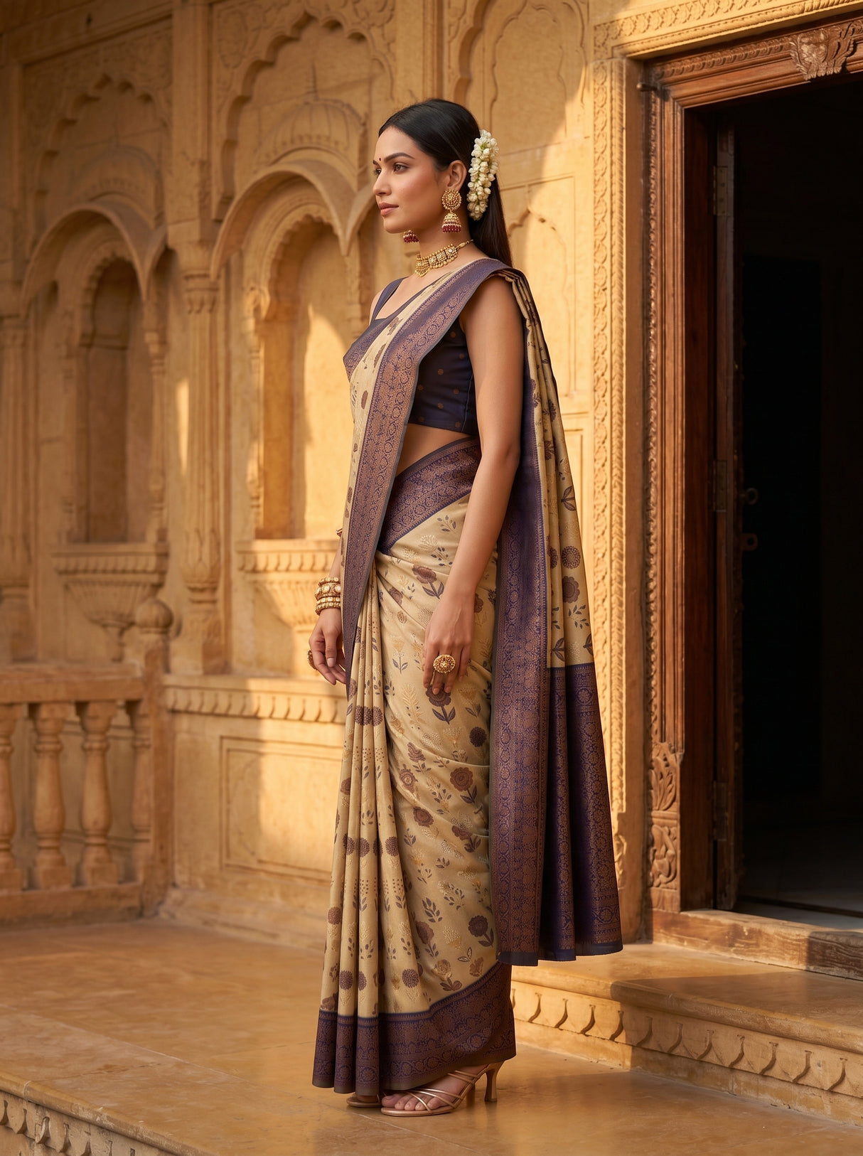 MIMOSA Saree Saree — pose 3 styling detail