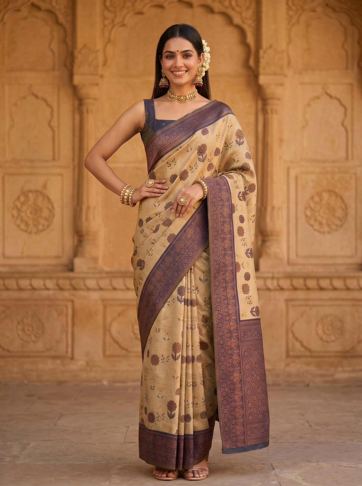 MIMOSA Saree Saree — pose 4 styling detail