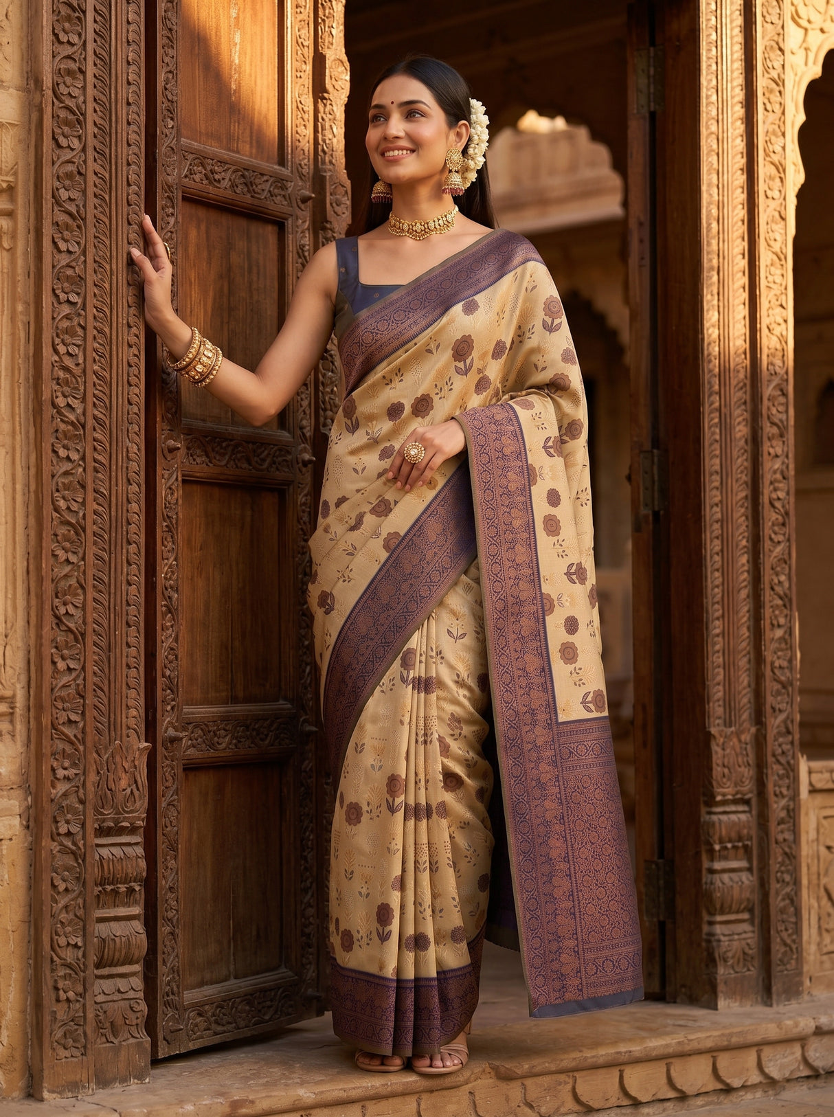 MIMOSA Saree Saree — pose 5 styling detail