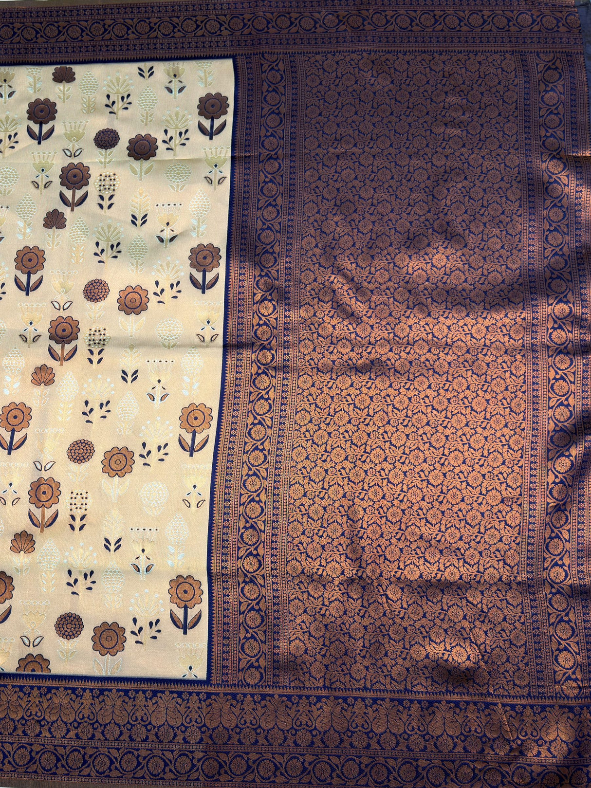 MIMOSA Saree Saree — pallu and zari work detail