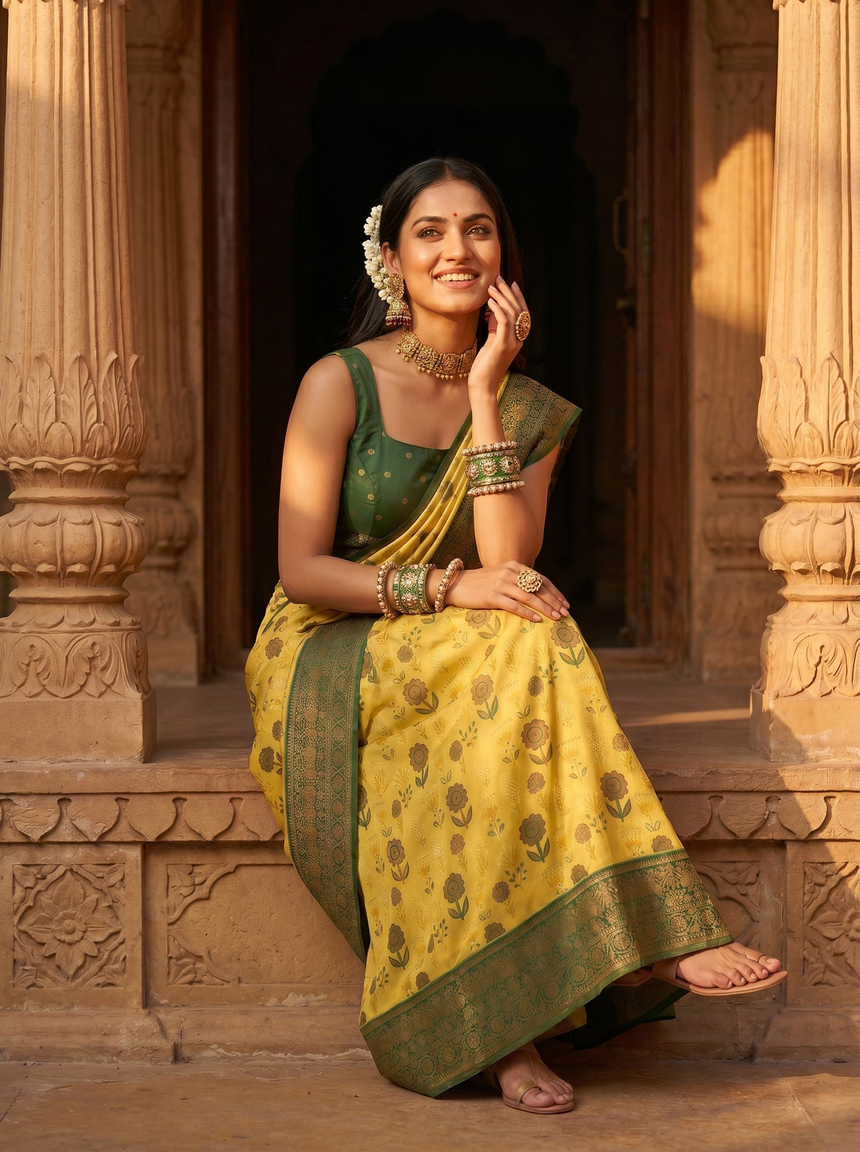 MIMOSA Saree Saree — pose 8 styling detail