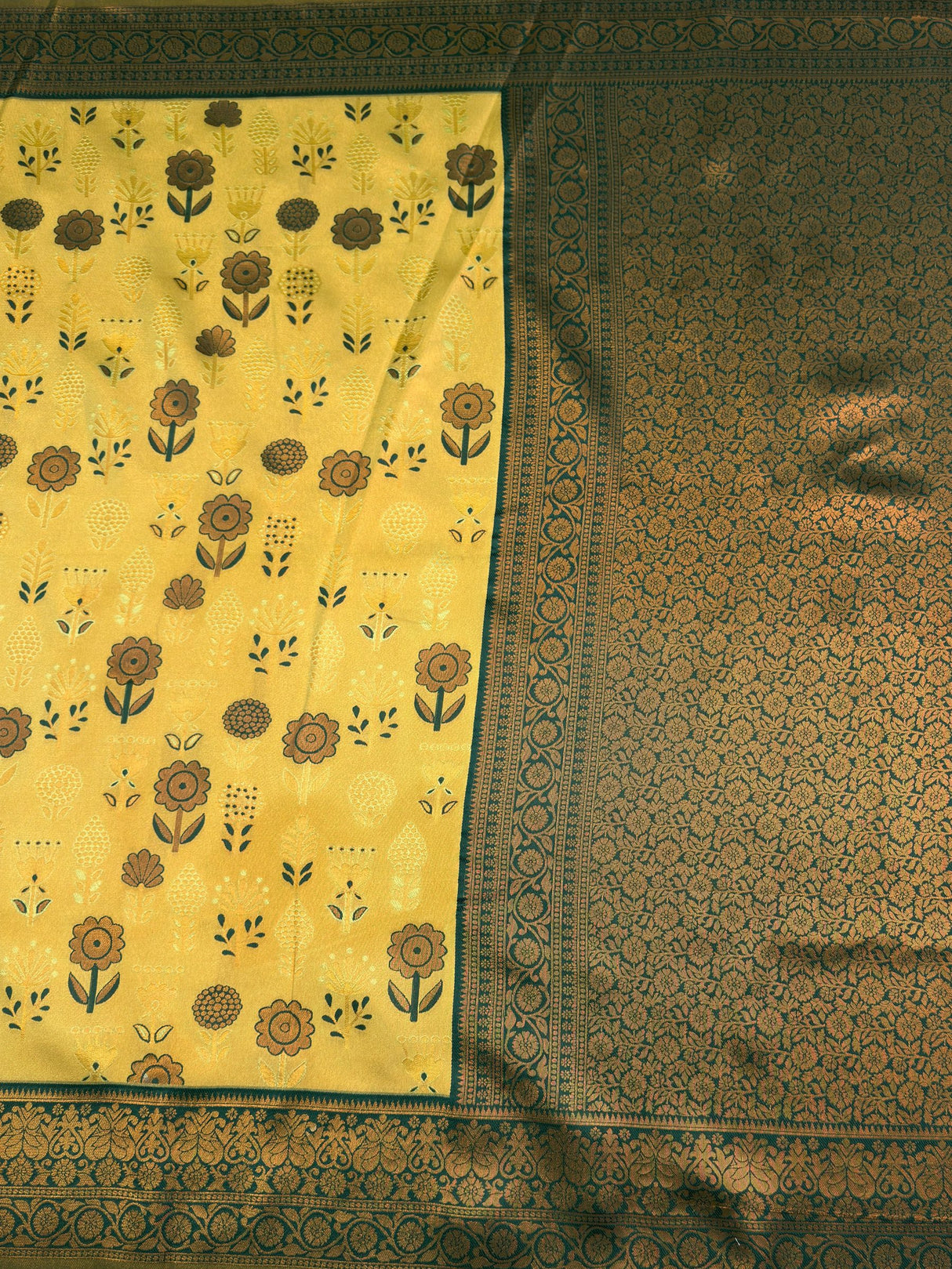 MIMOSA Saree Saree — pallu and zari work detail