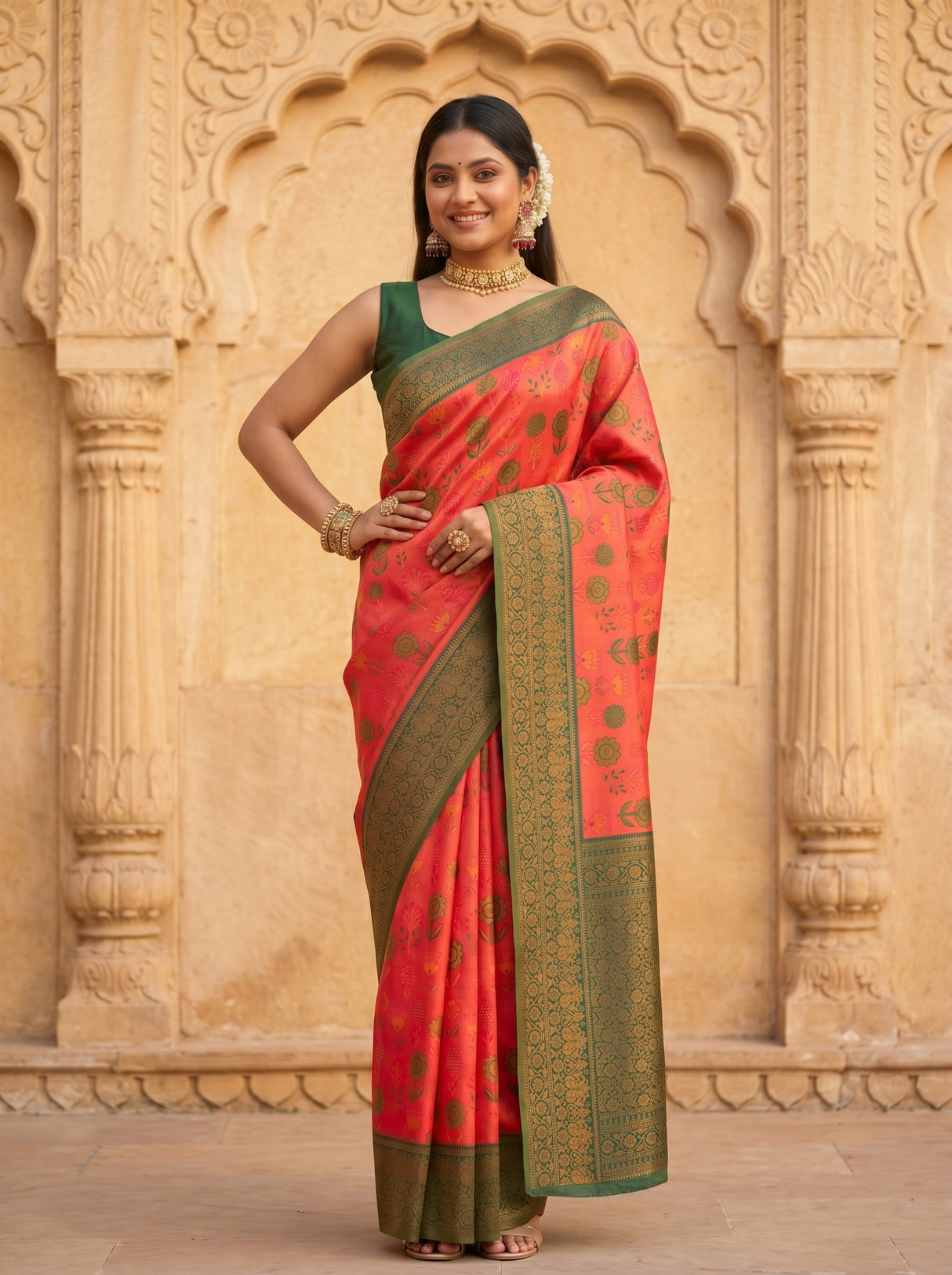 MIMOSA Saree Saree — pose 4 styling detail