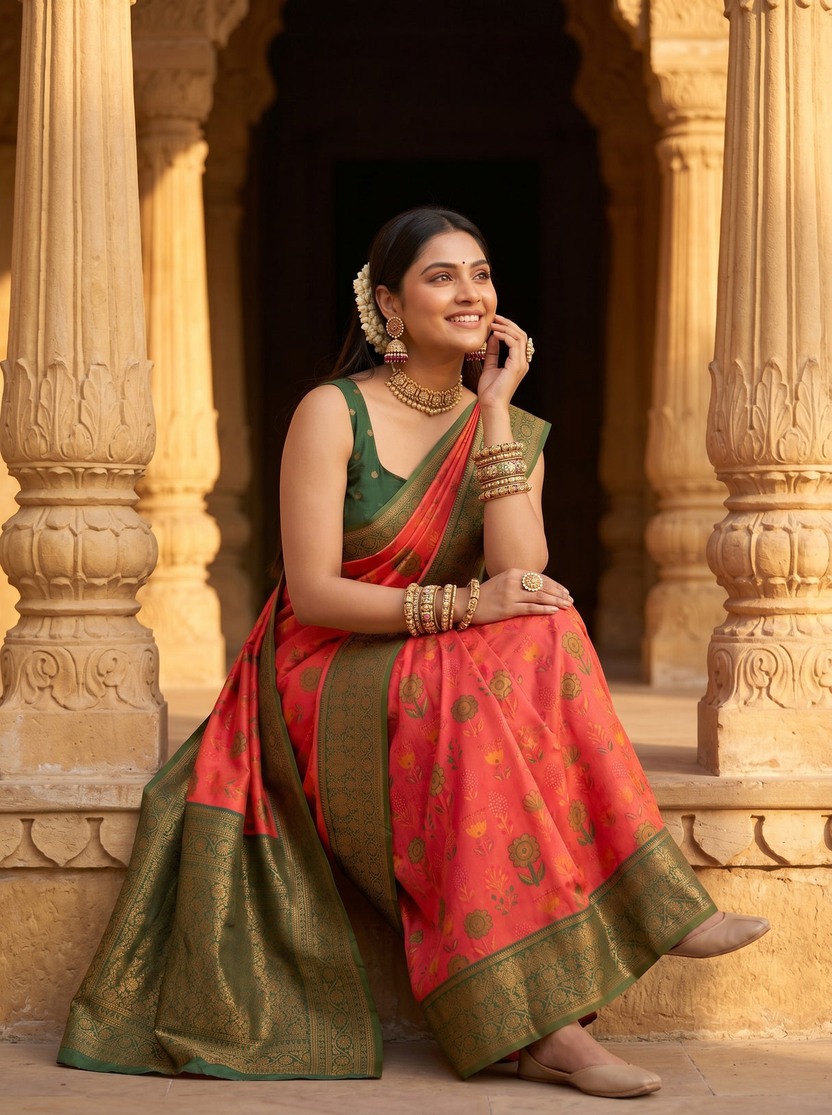 MIMOSA Saree Saree — pose 8 styling detail