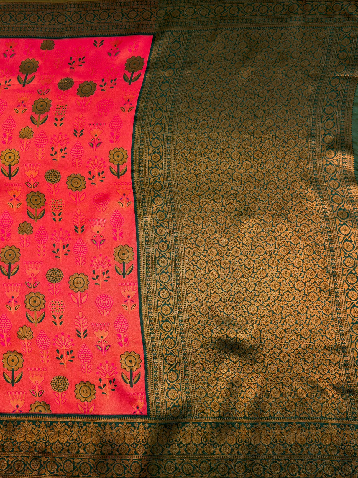 MIMOSA Saree Saree — pallu and zari work detail