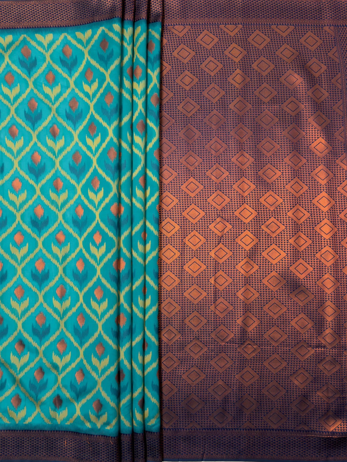 MIMOSA Rama Pochampally Art Silk Saree — pallu and zari work detail
