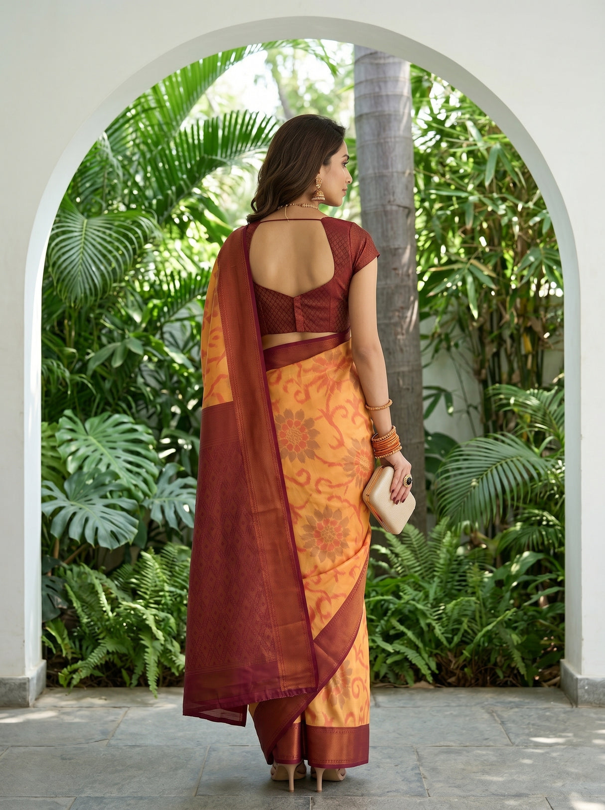 MIMOSA Saree Saree — pose 2 styling detail
