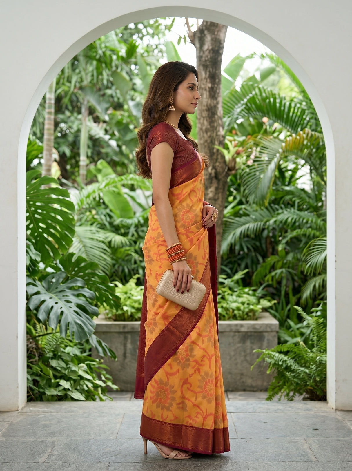 MIMOSA Saree Saree — pose 3 styling detail