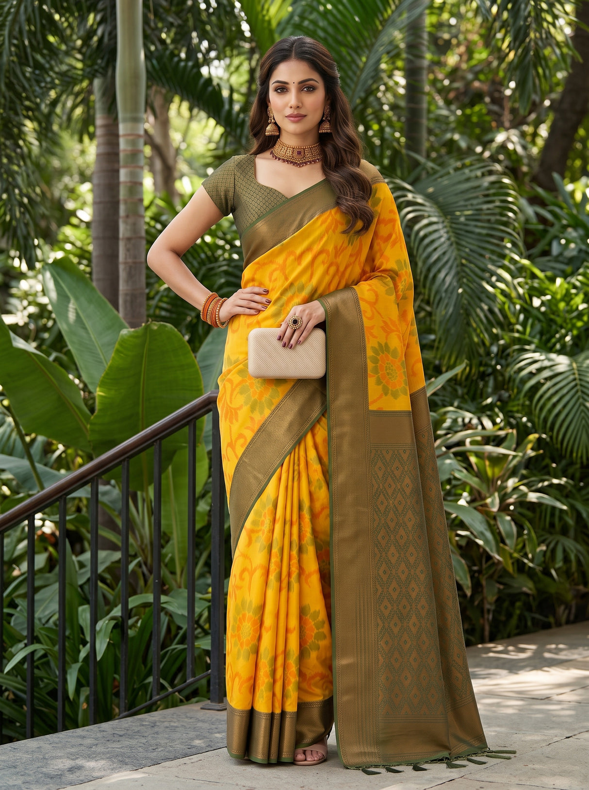 MIMOSA Saree Saree — pose 4 styling detail