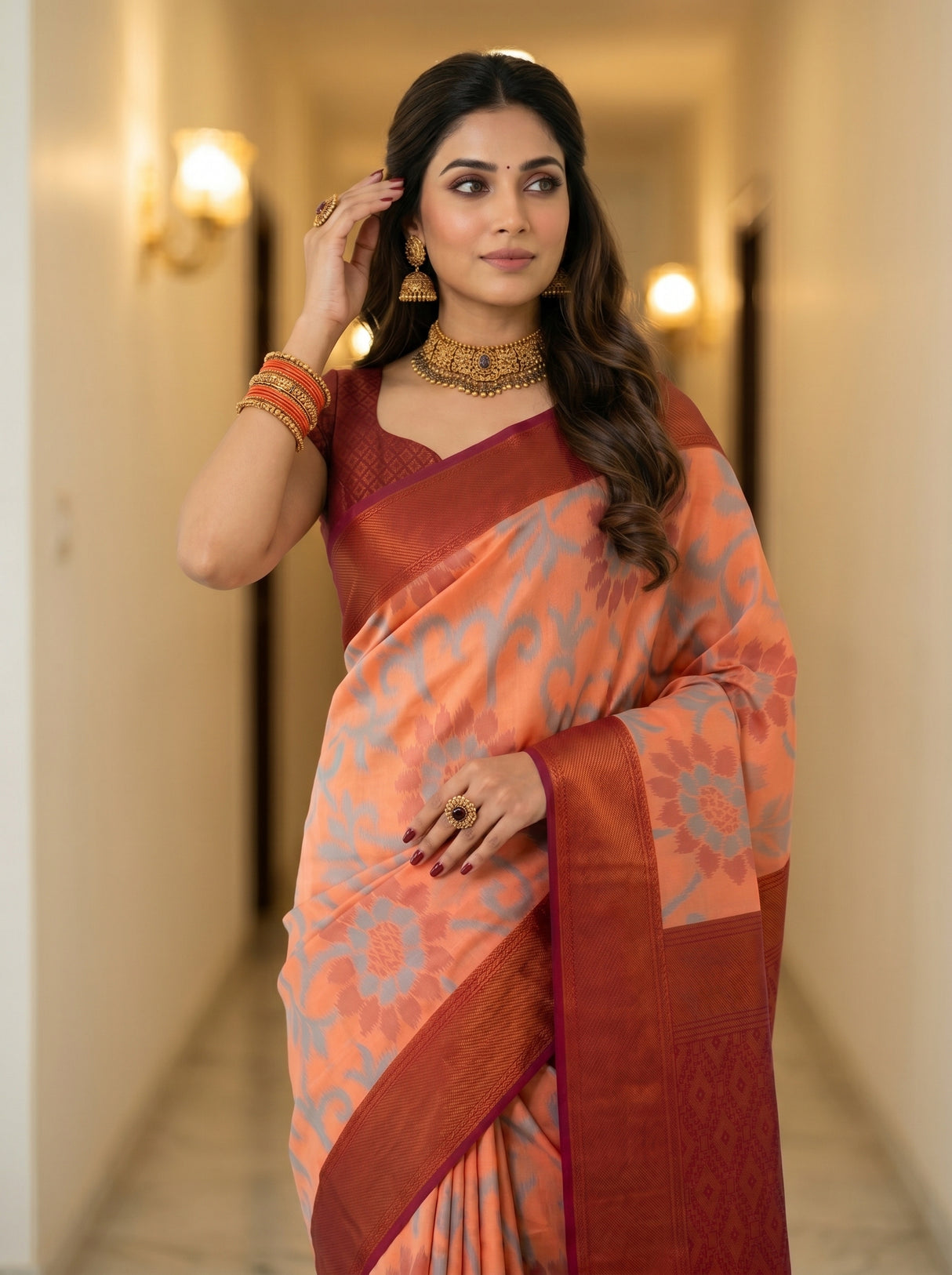 MIMOSA Saree Saree — pose 10 styling detail
