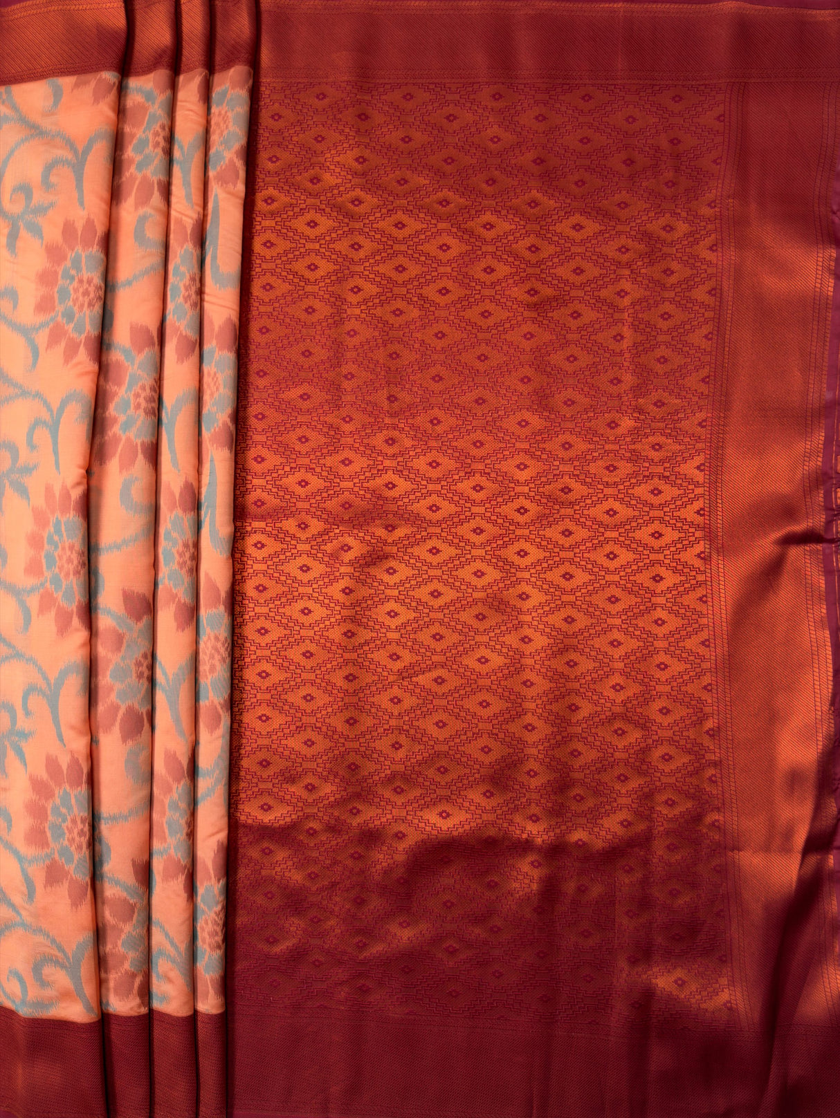 MIMOSA Saree Saree — pallu and zari work detail