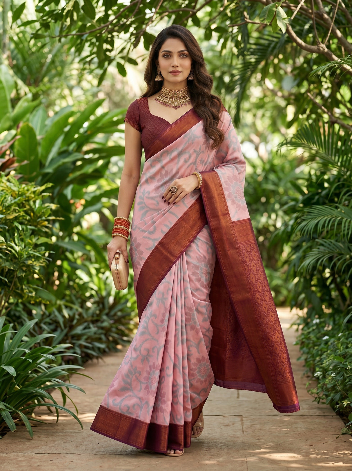 MIMOSA Saree Saree — front view on mannequin