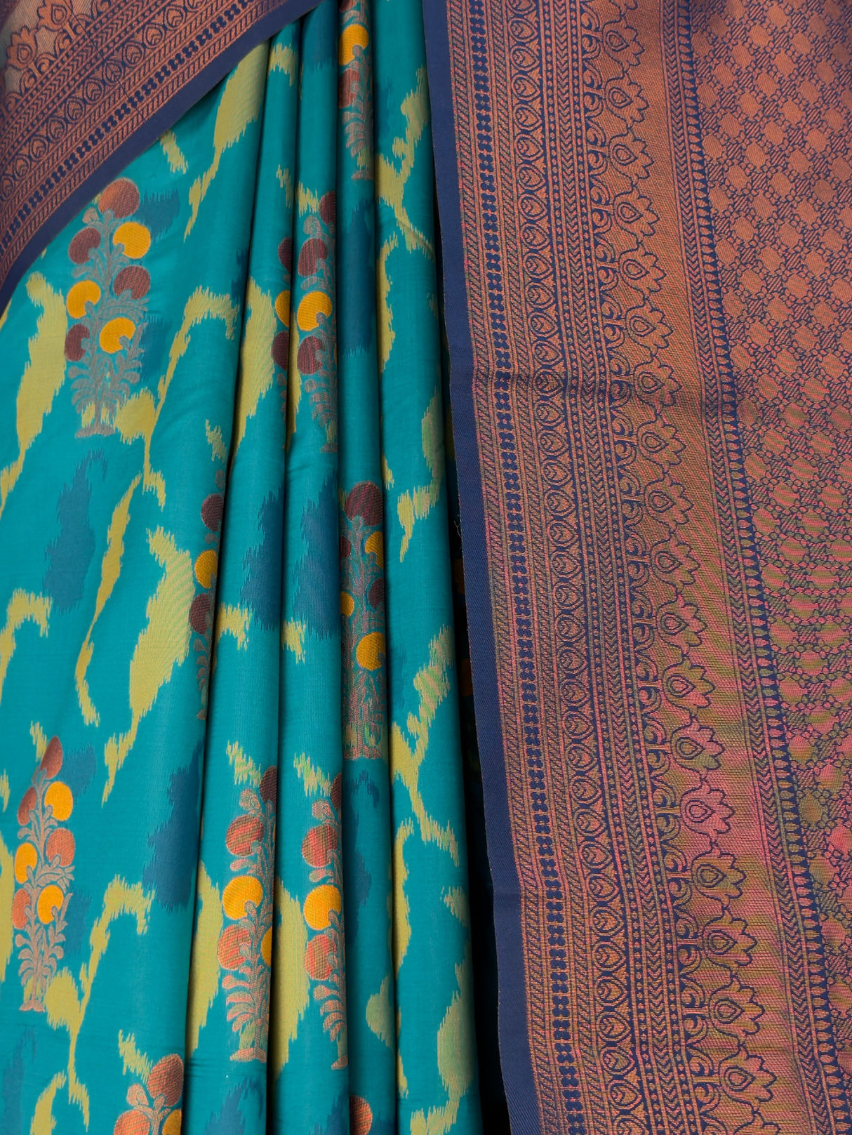 MIMOSA Rama Pochampally Art Silk Saree — Floor and plant pots