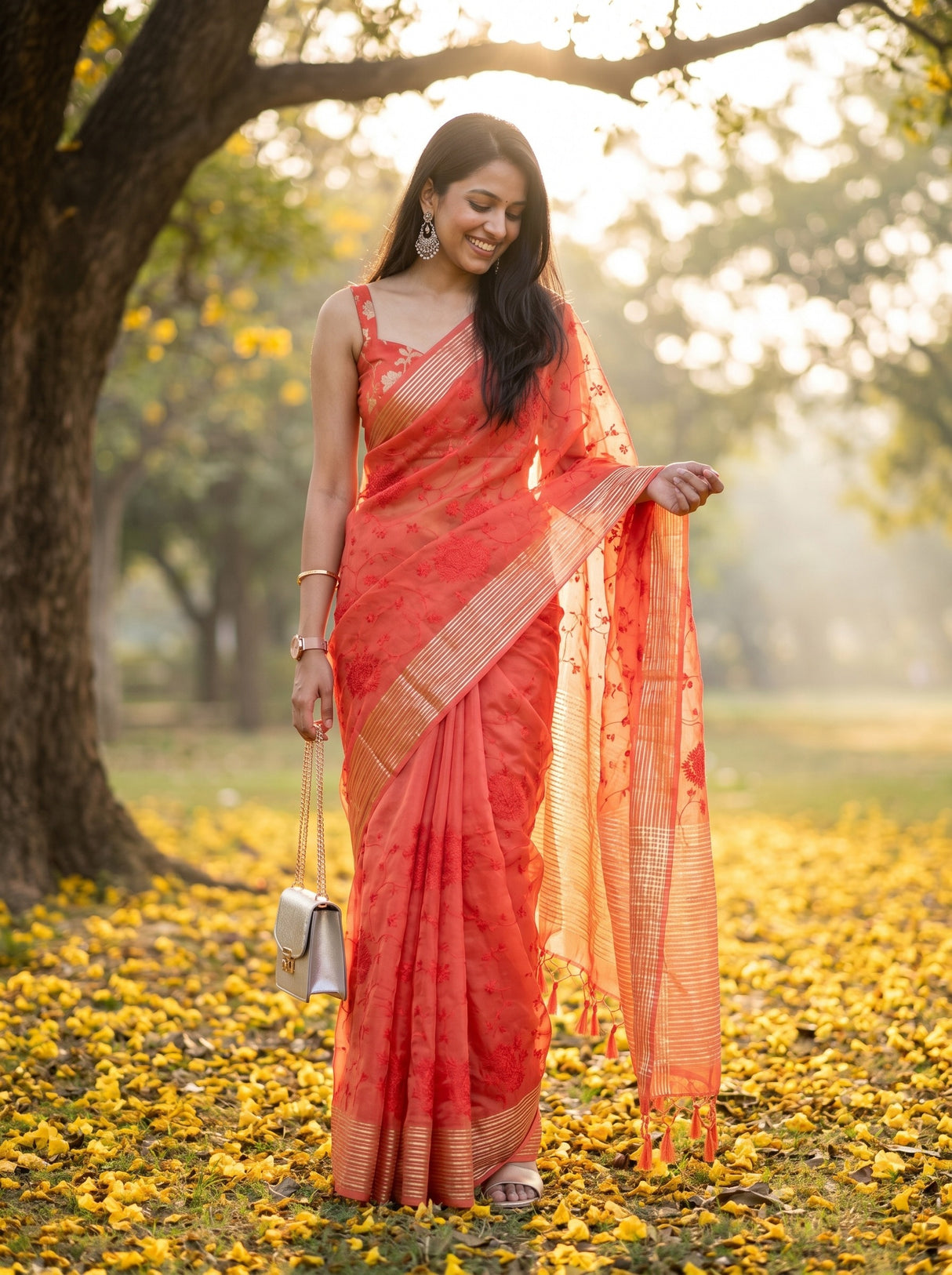 Red Saree