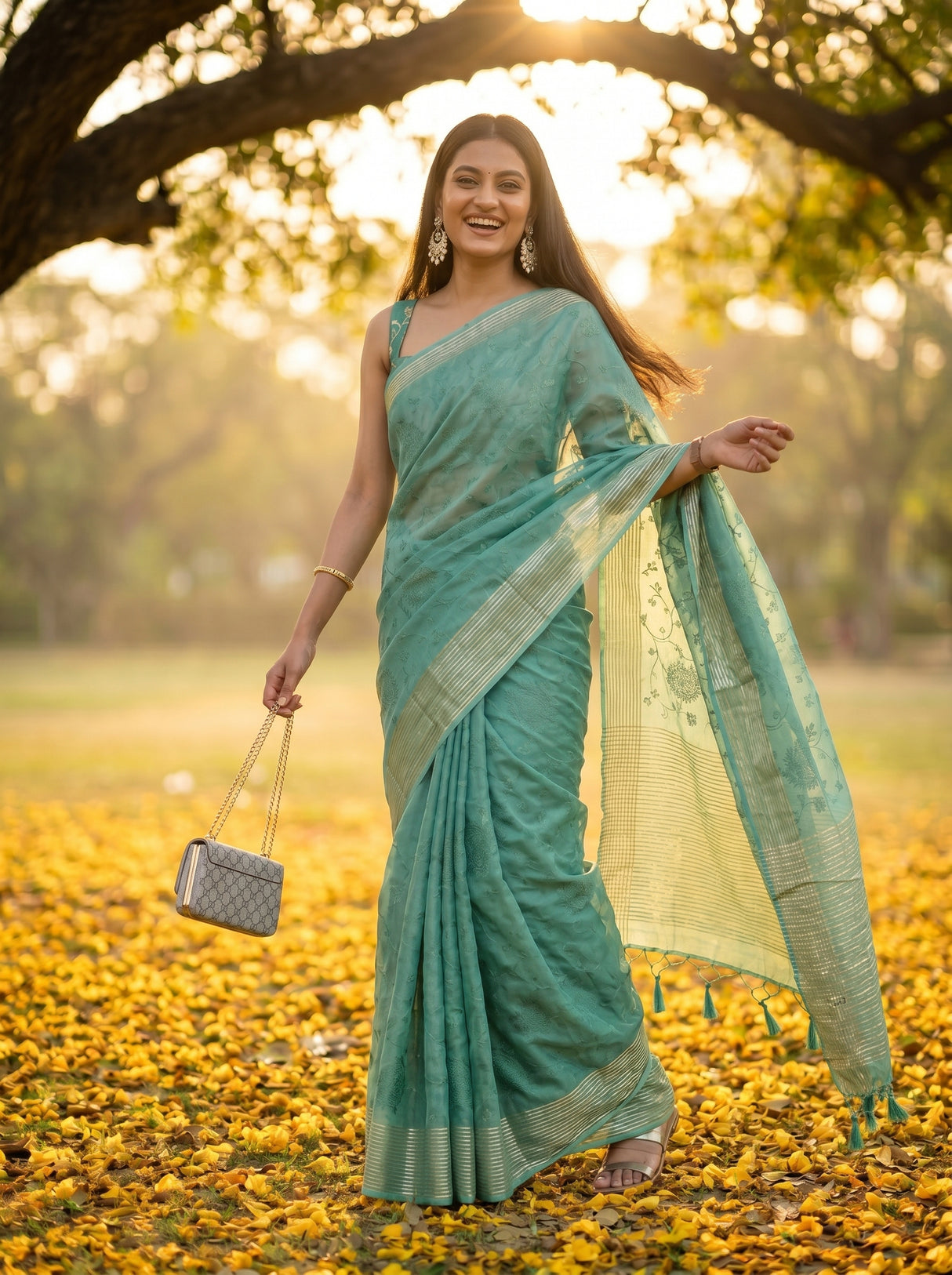 MIMOSA Rama Saree Saree — pose 9 styling detail