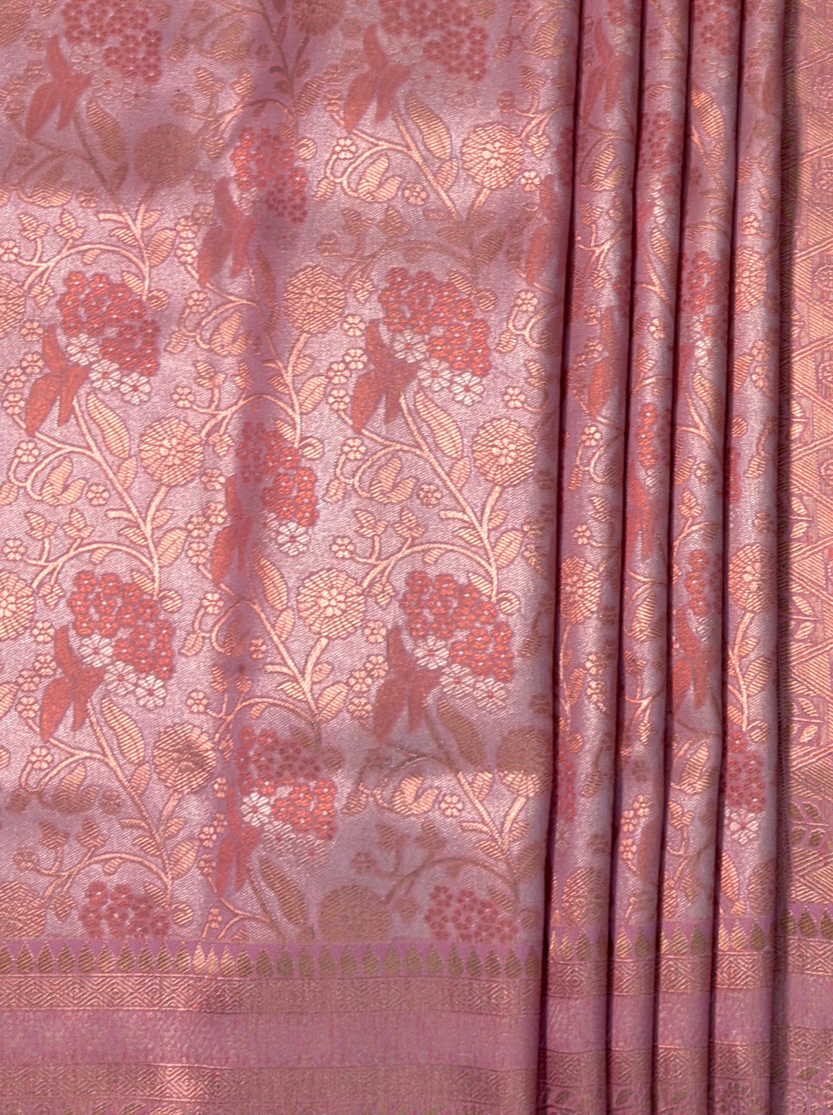 MIMOSA Pink Kanjivaram Art Silk Saree β fleets shot full lifestyle