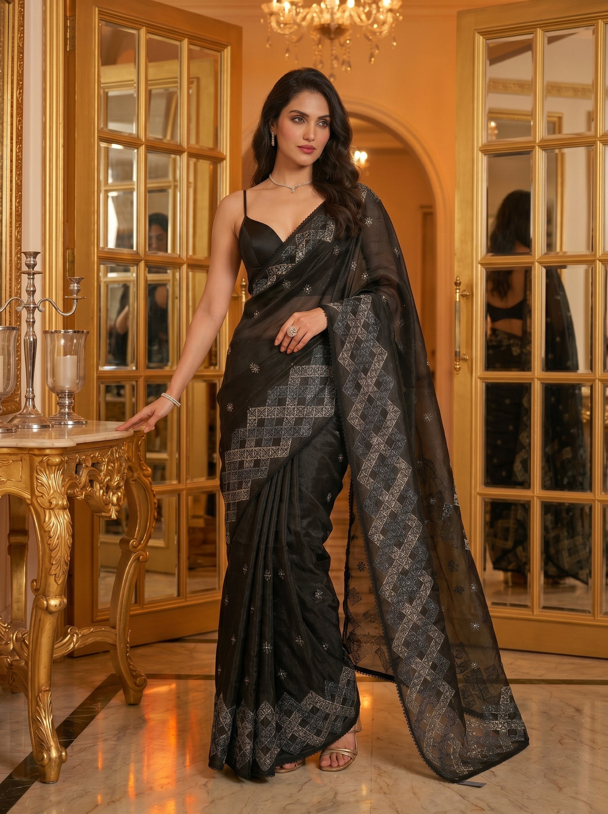 MIMOSA Saree Saree — pose 5 styling detail