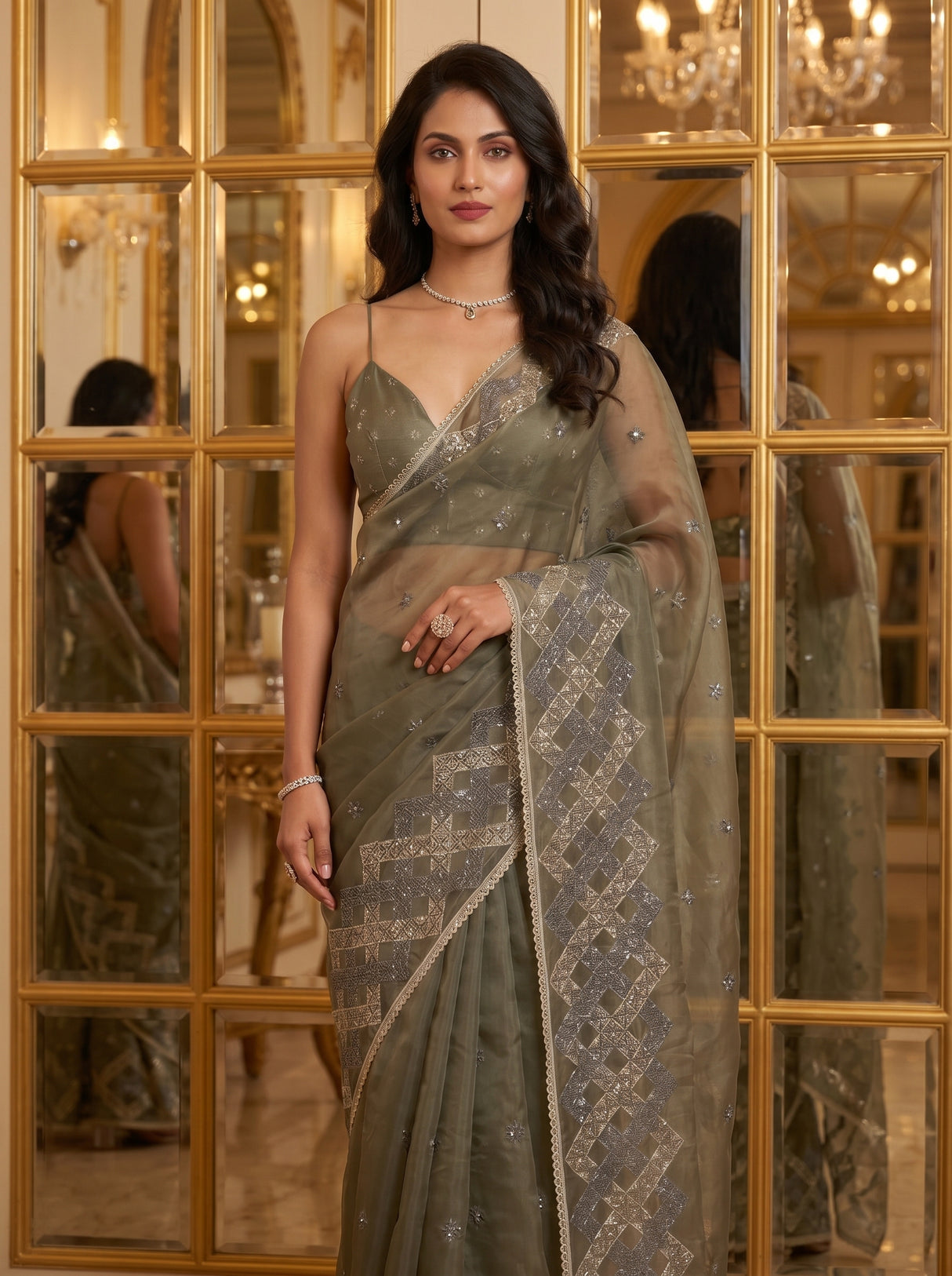 MIMOSA Saree Saree — pose 10 styling detail
