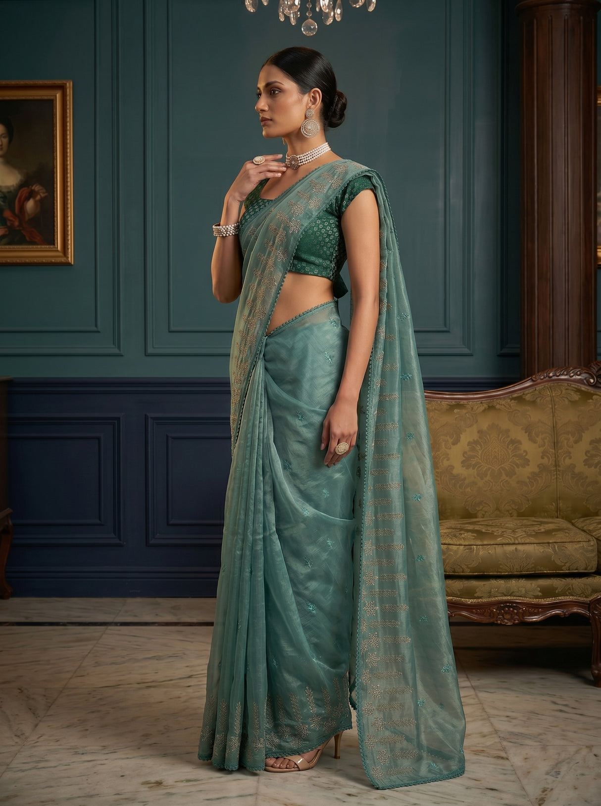 MIMOSA Saree Saree — pose 3 styling detail