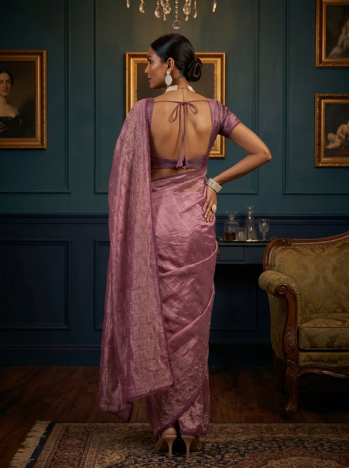 MIMOSA Saree Saree — pose 2 styling detail