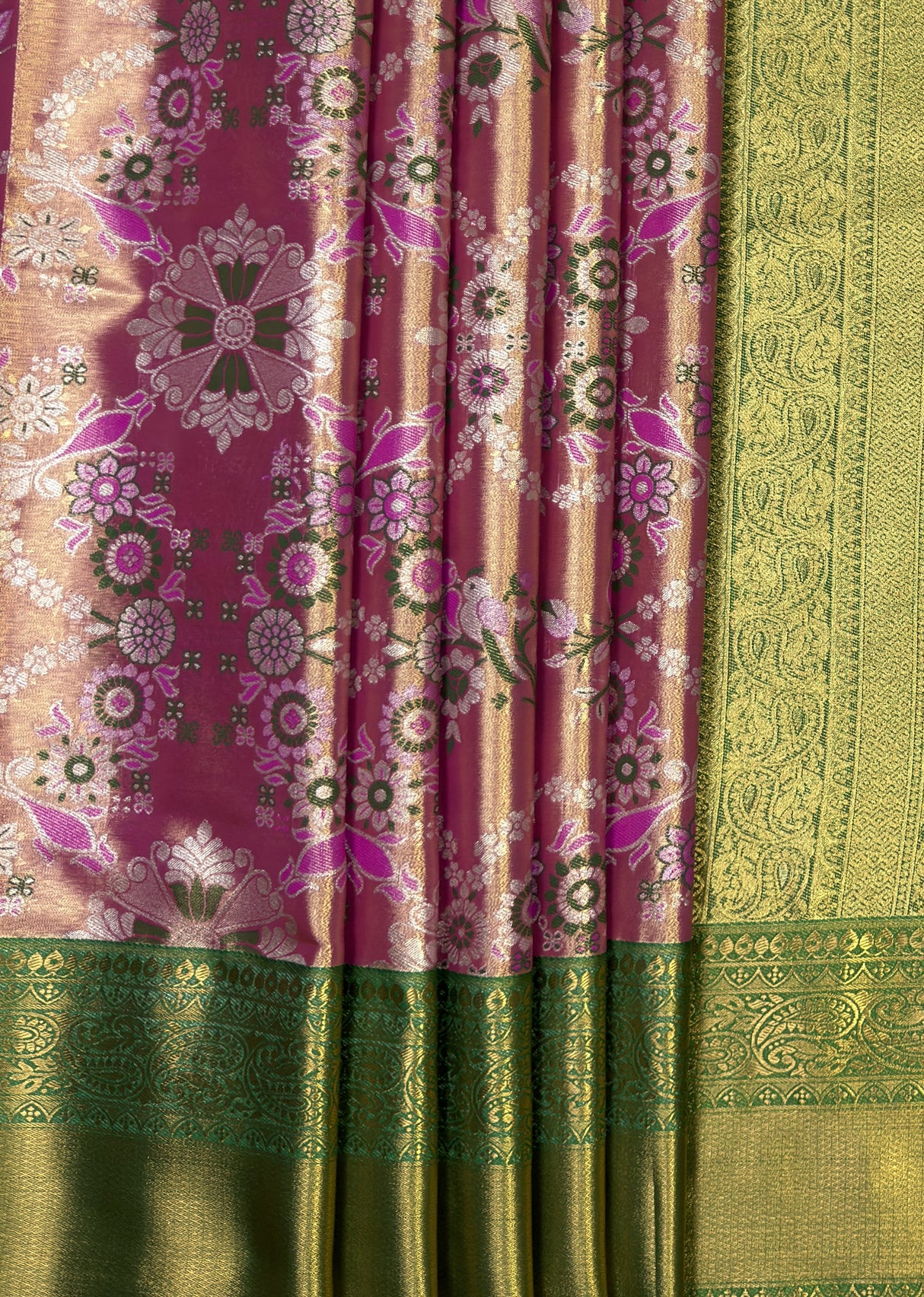 MIMOSA Gajari Kanjivaram Art Silk Saree β fleets shot full lifestyle