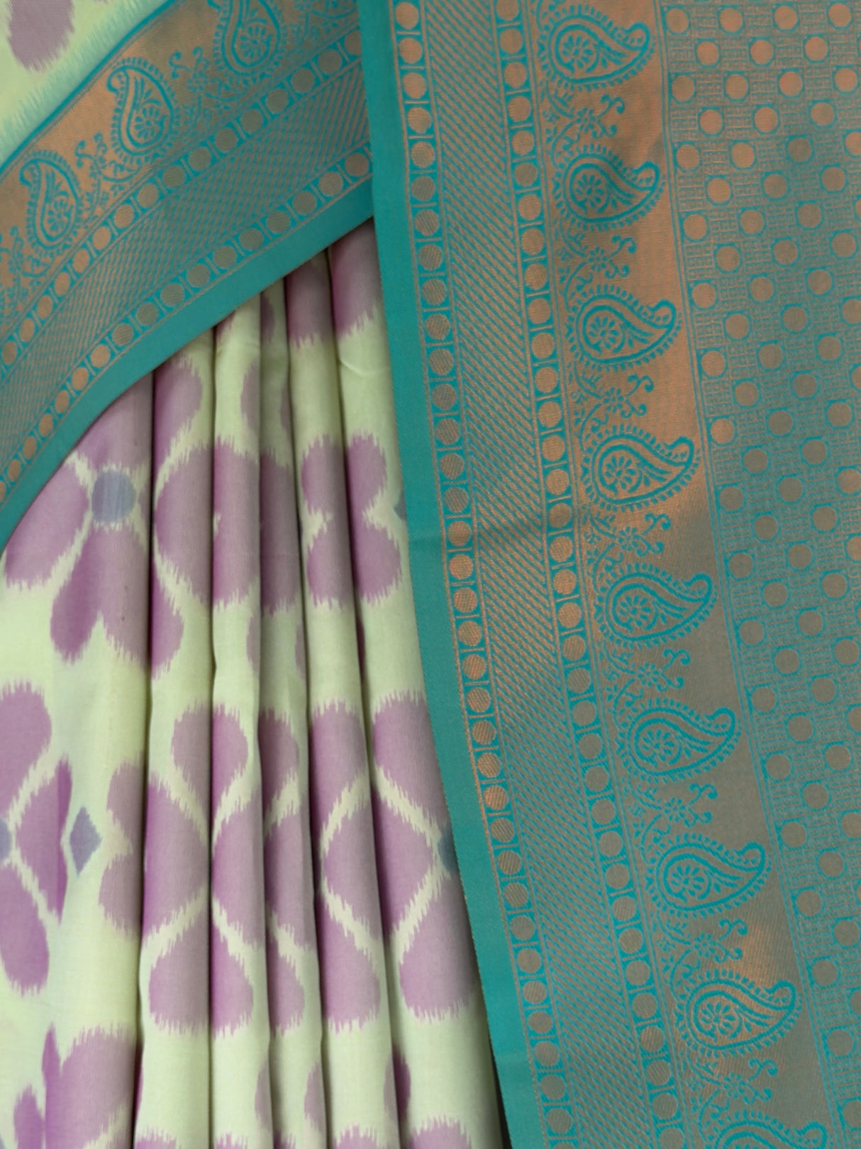 MIMOSA Pista Saree Saree — fleets shot full lifestyle