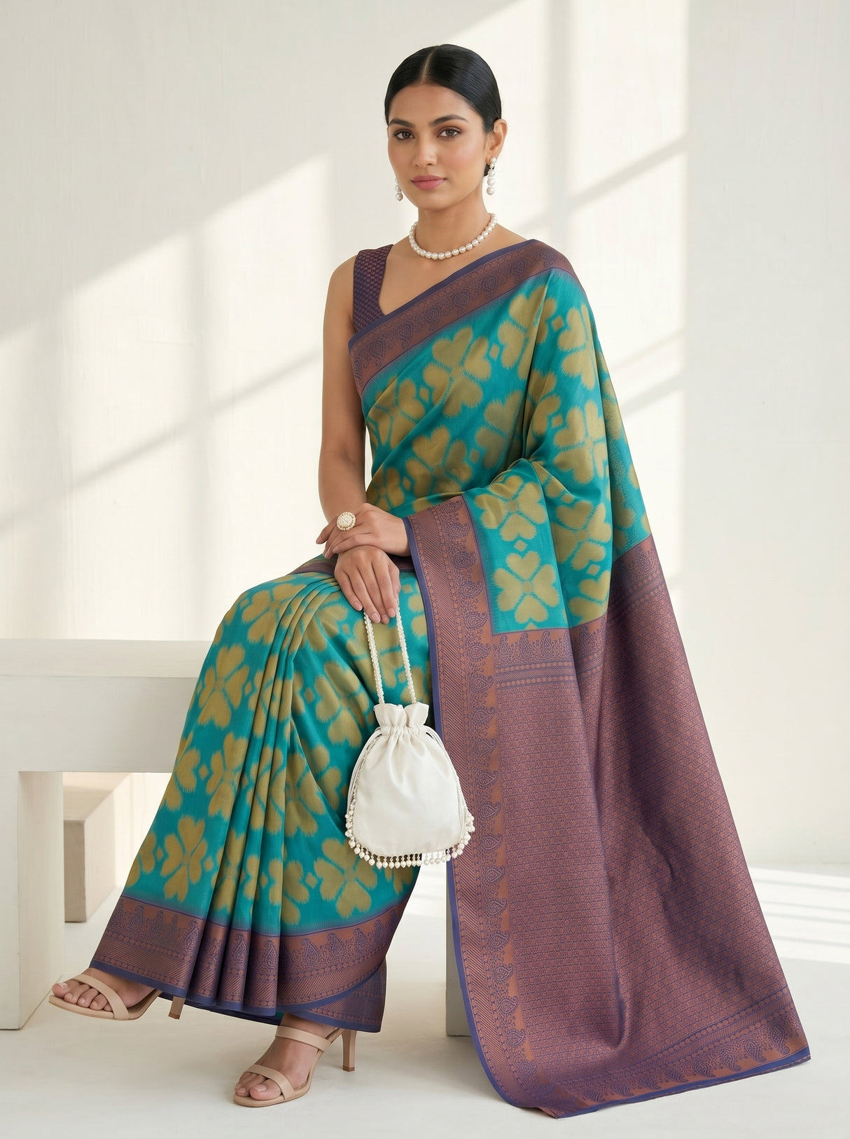 MIMOSA Rama Saree Saree — pose 8 styling detail