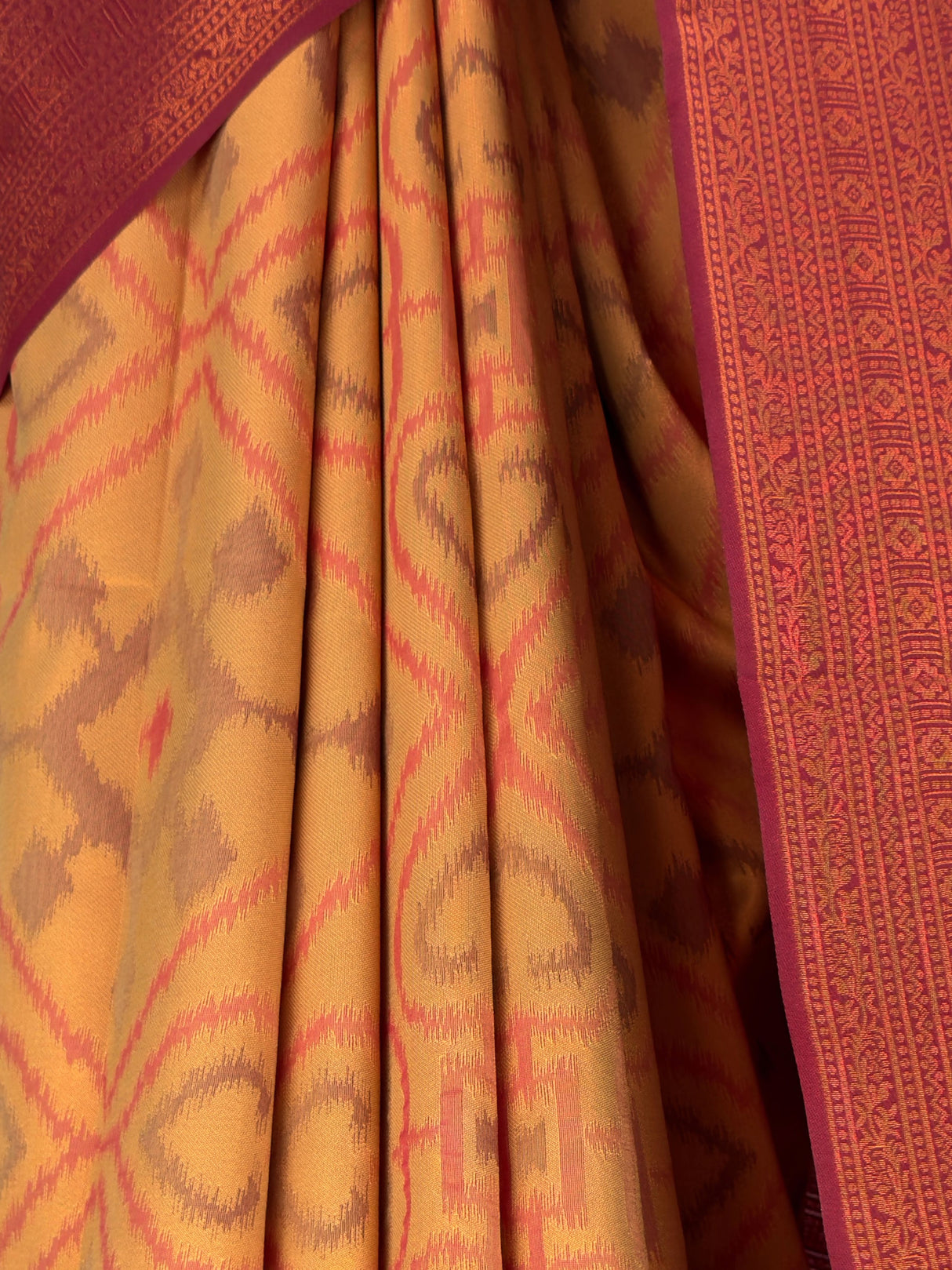 MIMOSA Chiku Saree Saree — fleets shot full lifestyle