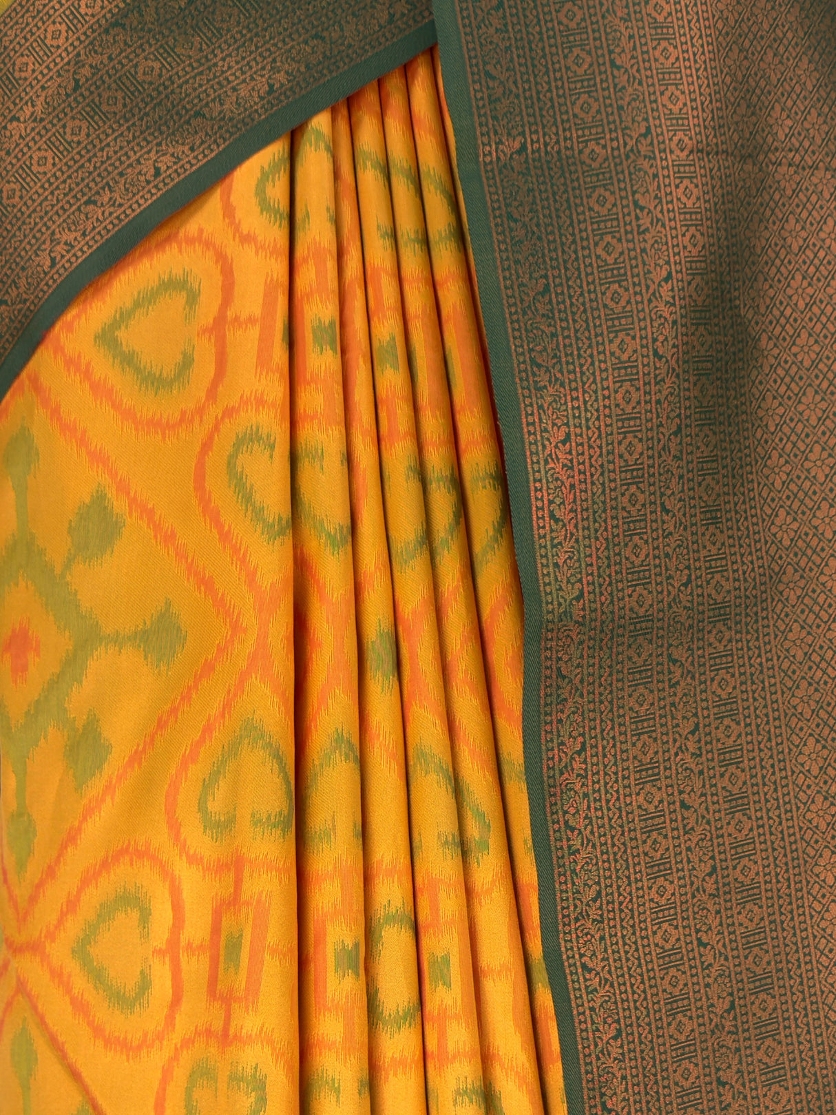 MIMOSA Gold Saree Saree — fleets shot full lifestyle